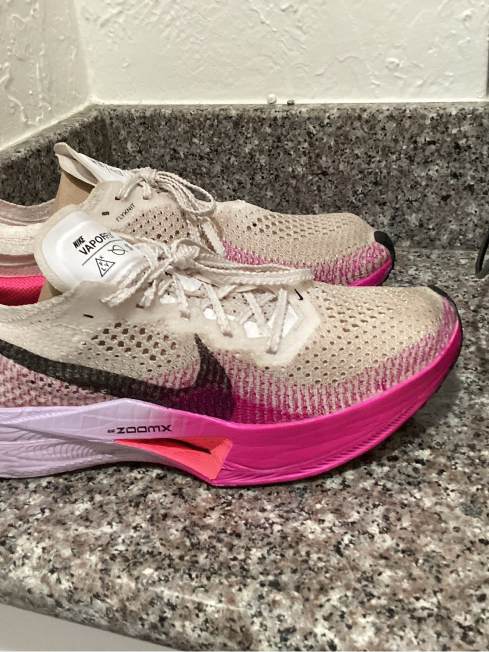 Nike Women’s Running Shoes - Beige and Hot Pink